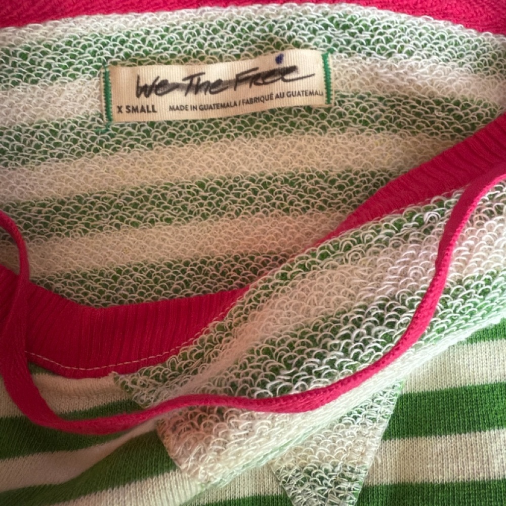 FREE PEOPLE Classic Striped Oversized Crewneck - Picture 6 of 6